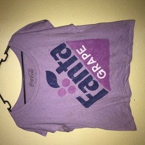 Long Crop Fanta Grape Tee
